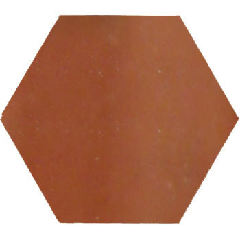 Mosaic House Moroccan tile Mosaic Hex 6x6 4 Rust  solid  